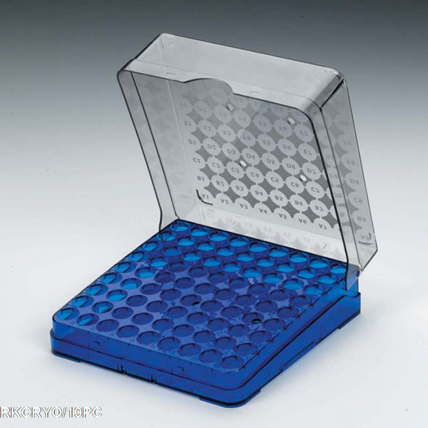 RKCRYO/10PC - Polycarbonate cryostorage box 10x10