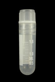 CRY04/2RB - 2.0mL volume, round bottom, sterile tube with graduations, 12.5x49mm