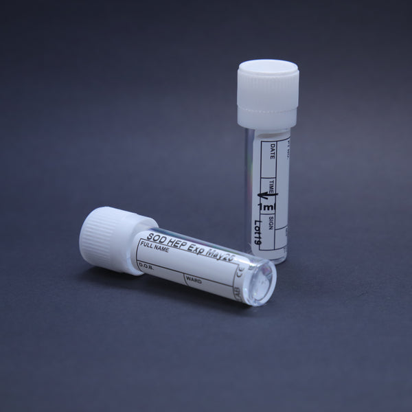 NH2130 - 1.0mL Sodium Heparin 9x44 Polystyrene Tube