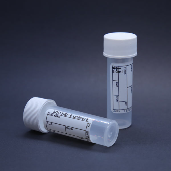 NH600PP - 5.0mL Sodium Heparin 15x54 Polypropylene Tube