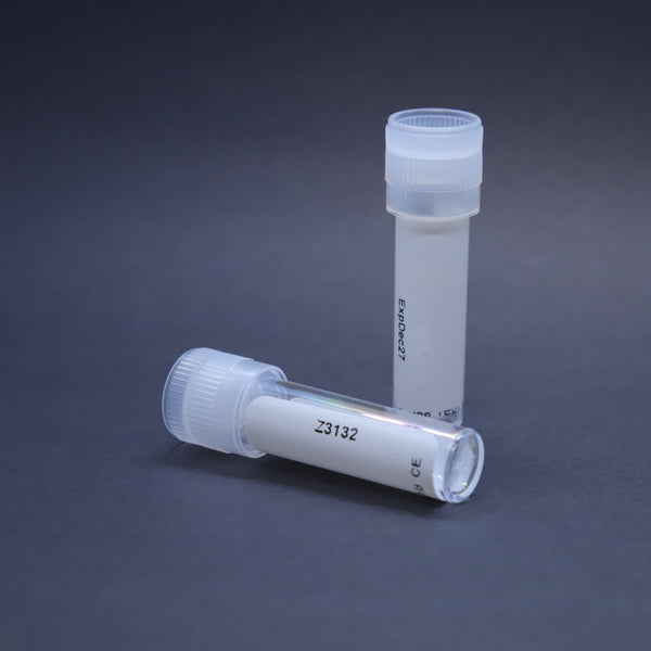 Z3132 - 2.0mL Labelled and Capped, Plain tube + plain label, 9x44mm