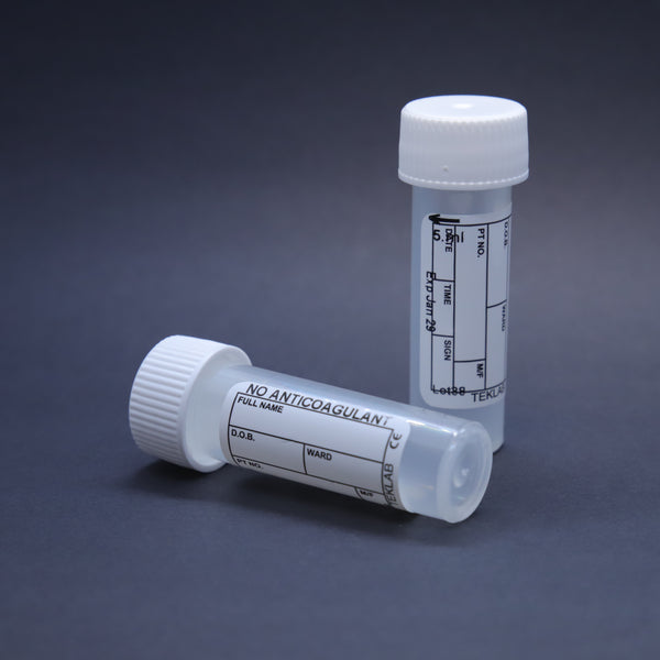 Z600PP - 5.0mL Labelled and Capped, Plain tube, 15x54mm Polypropylene